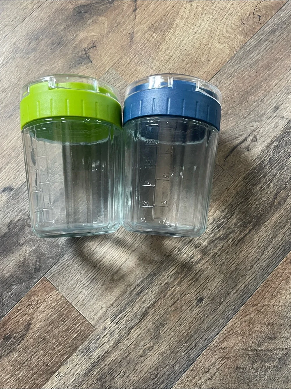 TWO Glass Overnight Oats Jars